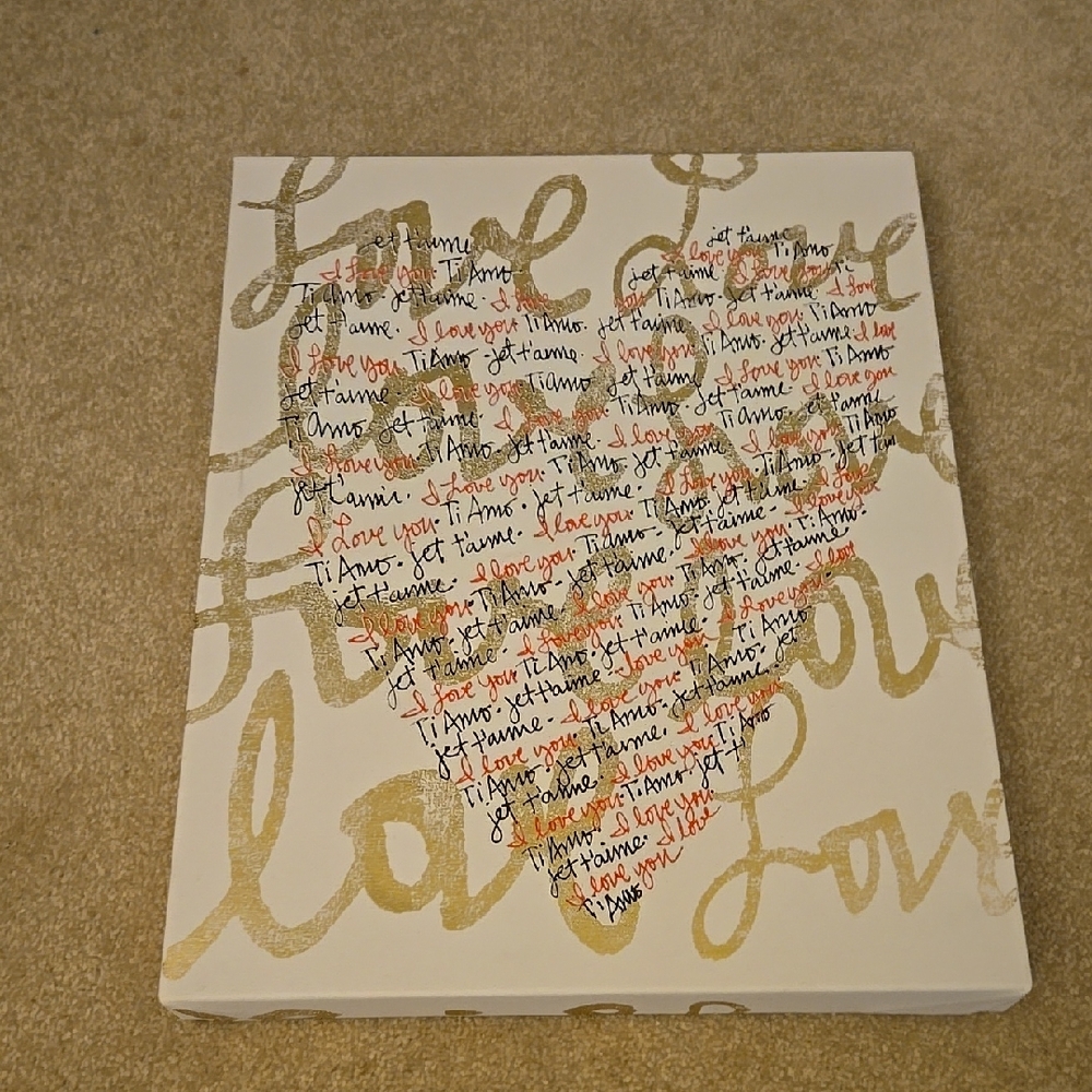 Love Heart Canvas Art